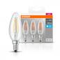 Preview: 3er Pack Osram BASE E14 LED Leuchtmittel Kerzenform 4W neutralweiss wie 40W