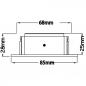 Preview: MOBILUX schwenkbarer Einbaustrahler MOBiDIM COB SLIM DIM2WARM R 8,5W 60° weiß 01660251