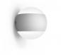 Preview: LED Außen Wandleuchte mit up&down Effekt LUNA Kugelförmig in weiß Mobilux 02100030