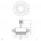 Preview: EVN Decken-Einbaustrahler für GU4 Leuchtmittel rund alu pol. IP54 12V EinbauØ60