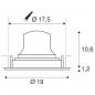 Preview: SLV 1003752 NUMINOS MOVE DL XL Indoor LED Deckeneinbauleuchte schwarz/weiß 4000K 55° dreh- und schwenkbar