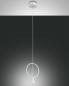 Preview: Sirio Filigrane runde LED Pendelleuchte in Weiss von Fabas Luce