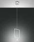 Preview: Sirio Filigrane rechteckige LED Pendelleuchte in Weiss von Fabas Luce