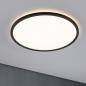 Preview: Paulmann 70999 LED Panel 3-Stufen-dimmbar Atria Shine Backlight modern rund warmweiß Schwarz