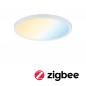 Preview: Variabel einstellbares blendfreies Paulmann 93044 Einbaupanel AREO VariFit IP44 18W Tuneable White Zigbee 230mm Weiß