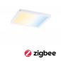 Preview: ZigBee LED-Einbaupanel AREO VariFit IP44 15W Tuneable White 175x175mm Weiß Paulmann 93047