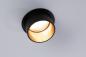 Preview: Runder schwarz goldener LED Deckeneinbaustrahler Gil Coin 3StepDim matt aus Aluminium warmweiße Wohnungsbeleuchtung