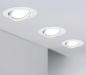 Preview: 3-er Set schwenkbare LED Einbauleuchten Base Coin Weiß/Metall Paulmann 93423