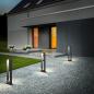 Preview: Moderne runde Helestra DRY LED Wegeleuchte in mattweiß