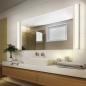 Preview: 90cm Geradlinige Helestra LADO LED Spiegelleuchte & Wandleuchte in weiß/chrom Badezimmer geeignet
