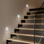 Preview: Helestra ONTO LED Wandeinbauleuchte in Mattweiß Treppenstufenbeleuchtung mit verstellbarem Lichtaustritt