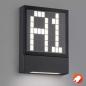 Preview: LED Hausnummernleuchte Helestra DIAL graphit IP54