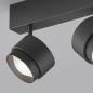 Preview: Dreh- und schwenkbarer 2-flammiger LED Deckenstrahler Helestra PONT in schwarz matt mit herausnehmbarer matter Filterscheibe