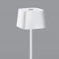 Preview: Minimalistische Helestra LED Akku Tischleuchte KORI für Innen & Außen mattweiß