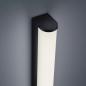 Preview: 120cm Abgerundete Helestra PONTO LED Wand- und Spiegelleuchte in mattschwarz