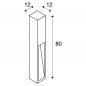 Preview: SLV 229411 RUSTY SLOT 80cm hohe Wegeleuchte aus Eisen mit Rostpatina IP44