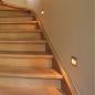 Preview: Silbergraues Treppeneinbaulicht FRAME CURVE Einbauleuchte warmweiße LED silbergrau SLV 111292