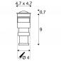 Preview: SLV 228342 POWER TRAIL-LITE square Bodeneinbau Wandeinbau Leuchte Edelstahl IP67