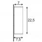 Preview: SLV 229531 THEO UP/DOWN OUT Eckige Außenwandleuchte up&down in weiss IP44