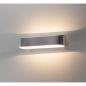 Preview: Elegante oval ASSO LED Wandleuchte 30cm aus fein gebürstetem Aluminium inkl.warmweiße LED SLV 151275