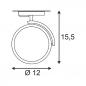 Preview: SLV 143540 KALU TRACK QPAR111 Leuchtenkopf, schwarz, inkl. 1P.-Adapter