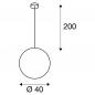 Preview: SLV 165410 ROTOBALL 40 Pendelleuchte E27 silbergrau/weiß  A++