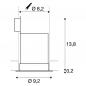 Preview: SLV Badezimmer Einbauleuchte CONTONE rund, weiss, inkl.LED, dimmbare Farbtemperatur, IP44 161291