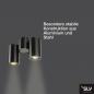 Preview: SLV 151830 ENOLA Deckenspot mit schwenkbaren Lampenköpfen in schwarz