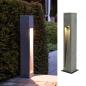 Preview: SLV 231371 ARROCK STONE LED Wegeleuchte aus Naturstein 75cm hoch eckig