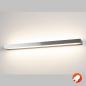 Preview: SLV 151796 SEDO LED Badezimmer Spiegellampe elegante moderne Wandleuchte alu gebürstet warmes Licht