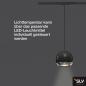 Preview: SLV 1000713 LIGHT EYE 150 QPAR111 Pendelleuchte für 1Phasen Hochvolt-Stromschiene, schwarz/chrom, max. 75W, inkl. 1 Phasen-Adapter