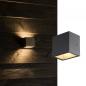 Preview: SLV 1002032 SITRA CUBE LED Aussenwandleuchte up&down anthrazit IP44 3000K