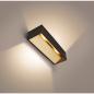 Preview: LED DIM-TO-WARM LOGS IN Wandlampe in edlem schwarz/gold Farbton wählbar SLV 1002928