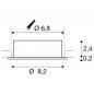 Preview: SLV 1007368 NEW TRIA 68 Deckeneinbauleuchte IP 20, weiß, Einbau⌀ 68mm, Einbautiefe 65mm