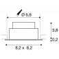 Preview: SLV 1007429 NEW TRIA 68 Deckeneinbauleuchte dimmbar Tunable White 60°, IP 20, in weiß CRI90 Einbau⌀ 68mm Einbautiefe 45mm