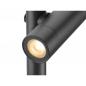 Preview: SLV 1007869 HELIA SLIM Pole double Elegante Wegeleuchte schwarz schwenkbarer Leuchtkopf