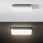 Preview: Rechteckige LED-Deckenlampe 21x21cm Bad 15W warmweißes Licht IP44 Sigor
