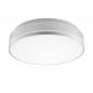 Preview: Umschaltbare moderne LED-Deckenlampe SPLIT ø27cm silber 18/24W 3000/4000K IP54 Sigor