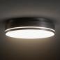 Preview: Umschaltbare moderne LED-Deckenlampe SPLIT ø27cm schwarz 18/24W 3000/4000K IP54 Sigor