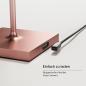 Preview: Sigor Mini Akku-Tischleuchte NUINDIE rund rosegold dimmbar 25cm IP54 In- & Outdoor