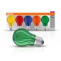 Preview: 5er OSRAM E27 LED Party Lichterketten Lampen 1,6W Color Box: Blau/Grün/Orange/Rot/Gelb