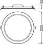 Preview: LED Panel Ledvance Downlight LED Slim DN210 Round 18W 3000K weiß