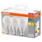 Preview: 3er Pack OSRAM B22d  LED BASE Glühlampe Bajonett Gewinde 7W wie 60W warmweißes Licht