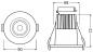 Preview: LEDVANCE Spot Fireproof fix 8W DIM SI 4000K IP65 feuerbeständige LED Einbauleuchte