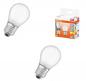 Preview: 2er Set OSRAM Matte E27 LED Tropfen Lampen 4W Ersatz für 40 Watt warmweißes Licht blendreduziert