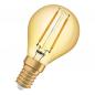 Preview: OSRAM LED VINTAGE E14 Glühbirne GOLD Tropfen 2,5W wie 21W extra warmweißes gemütliches Licht