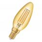 Preview: Osram E14 LED Lampe VINTAGE 1906 4W wie 35W Filament in Kerzenlampe extra warmweißes Licht