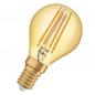 Preview: Osram E14 LED VINTAGE 1906 Filament Lampe 4W wie 35W 2400K extra warmweiß Bernsteinfarbe