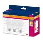 Preview: 3er Sparpack E27 leistungsstarke OSRAM VALUE CLASSIC A 100 LED Lampen matt 13W wie 150W warmweißes Licht 2700k