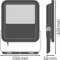 Preview: LEDVANCE FLOOD LED 80W 4000K 10000 Lumen IP65 Floodlight Fluter schwarz